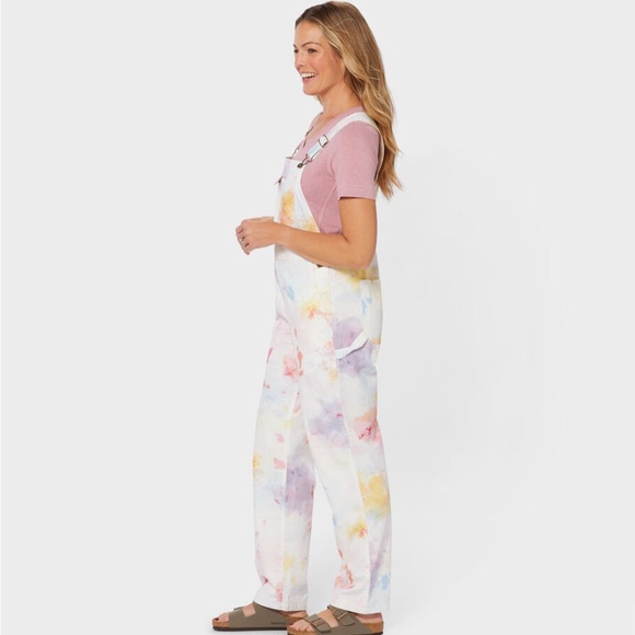 NWT Duluth Trading Co Wild Card Cotton Canvas Bib Overalls Size XS - Picture 7 of 9